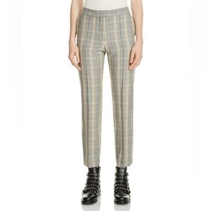 Maje Puja Plaid Pants 36 Small
